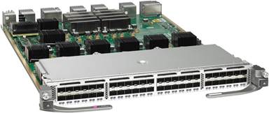 Cisco DS-X9448H768K9 silver switch motherboard with green circuitry