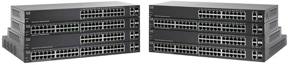 Cisco SG220-50-K9 48-port smart managed switch with 2 combo uplinks