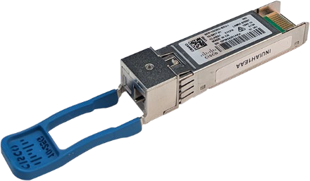 Cisco SFP-10/25G-BXU-I blue fiber optic SFP28 module with LC connector