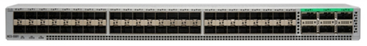 Cisco Catalyst 3850 switch with black and silver ports