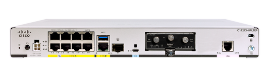 Cisco C1126-8PLTEP ISR 1100 router with 8x GbE PoE+ ports, LTE, SD-WAN