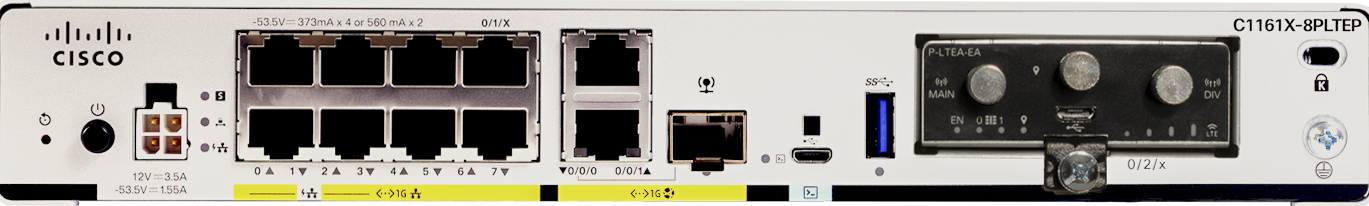 Cisco C1161-8PLTEP ISR 1100 router with 8x 1G PoE+ ports