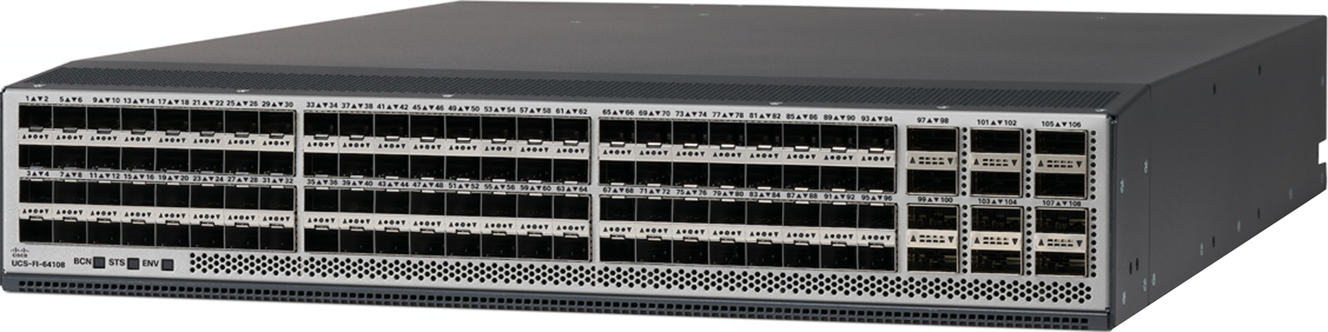 Cisco HCIX-FI-64108 Fabric Interconnect black switch with multi-speed ports