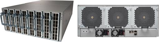 Cisco N3K-C3408-S 8-slot 4RU chassis with 16-bay silver-black rack