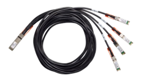 Cisco QDD-4ZQ100-CU2.5M 400G QSFP-DD to 4x QSFP56 2.5m DAC cable