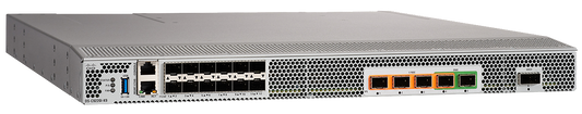 Cisco DS-C9220I-12PIK9 12-port 32G FC SAN switch, sleek silver design