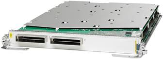 Cisco A9K-MPA2X100GE-CM silver server rack with green circuit board