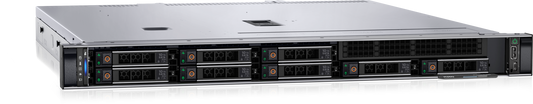 Dell R350 | 1U rack server, Intel Xeon E-2300, up to 4x DDR4 ECC UDIMM (128GB), up to 8x 2.5in or 4x 3.5in SAS/SATA, M.2 boot option, 2x 1GbE LOM, iDRAC9, redundant 600W PSU option
