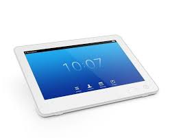 Cisco CTS-CTRL-DV10 10-inch touch controller with blue icons