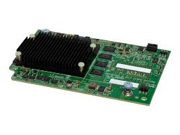 Cisco UCS VIC 1480 mezzanine card with green circuit board, black heatsink, silver connectors
