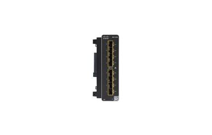 Cisco IEM-3300-8S 8-port 1G SFP switch with sleek black design