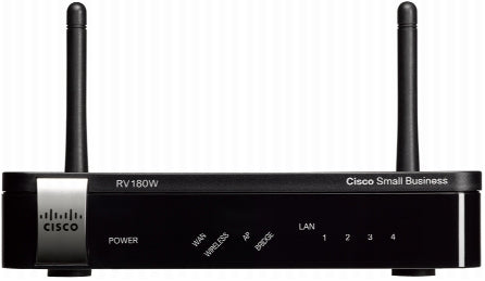 Cisco RV180W-E-K9-G5 | Gigabit VPN router, 4x GE LAN, 1x GE WAN, Wi‑Fi 4 (2.4 GHz), SD‑WAN/LTE: No/No