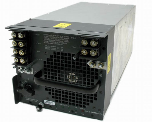 Cisco PWR-4000-DC 4000W DC hot-swap PSU with connectors and vents