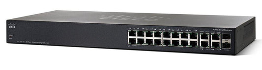 Cisco SG350-20-K9-AU | 18x 1G RJ45 + 2x 1G SFP; PoE: none; uplinks: 2x 1G SFP; license: perpetual