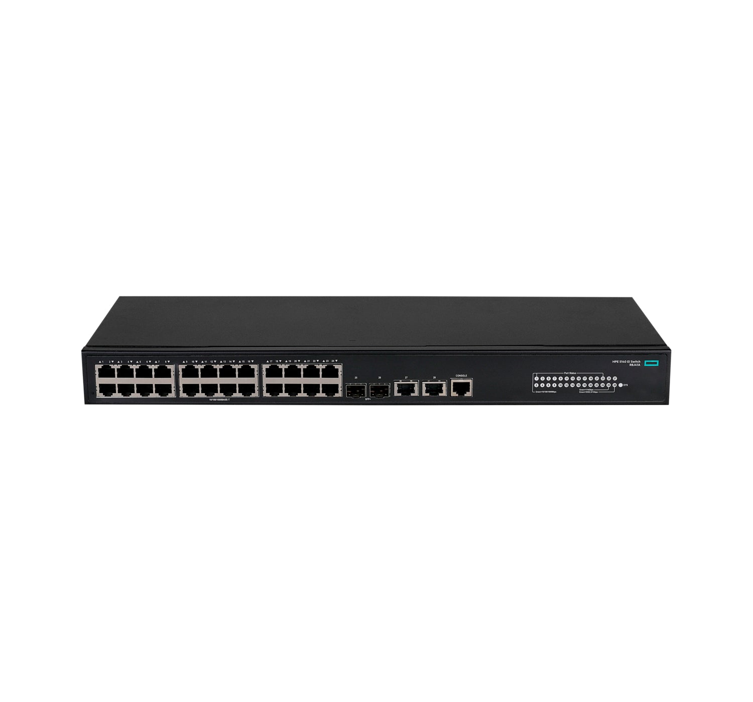 HPE R8J41A 24-port 1G switch with 2x 10G SFP+ and 2x 10GBase-T uplinks