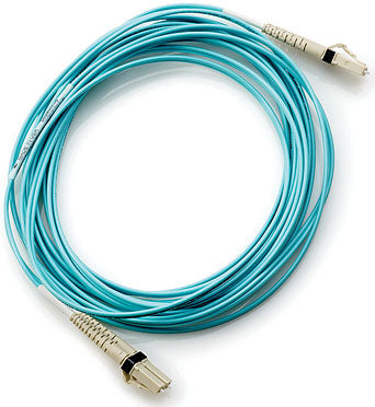 HPE AJ838A OM3 aqua LC-LC duplex fiber optic cable 30m