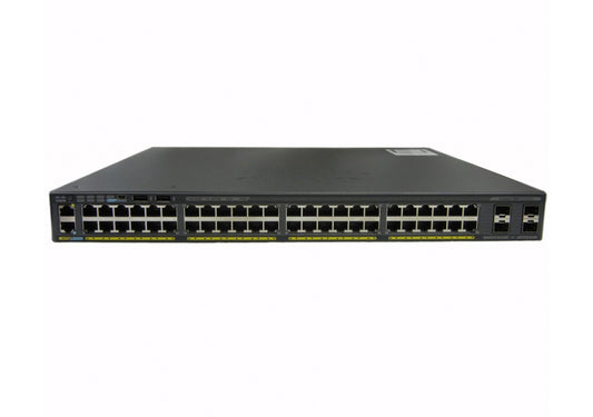 Cisco WS-C2960X-48FPS-L 48-port PoE+ switch with SFP uplinks