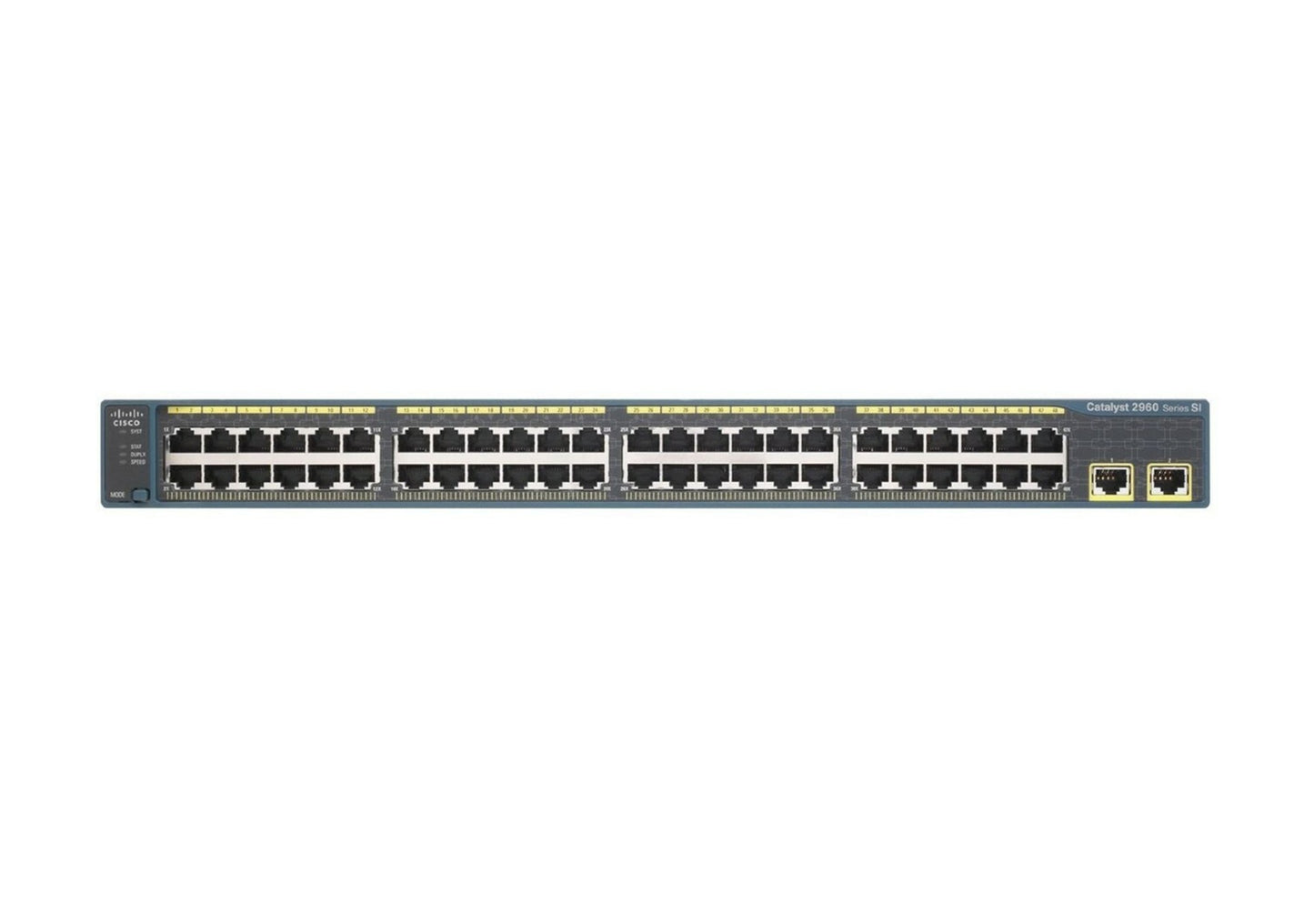 Cisco WS-C2960X-48LPD-L 48-port PoE+ switch with 10G SFP+ uplinks