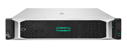 Aruba R6U03A dedupe backup appliance with Silver HP ProLiant DL380 Gen10 server rack and black mesh front panel