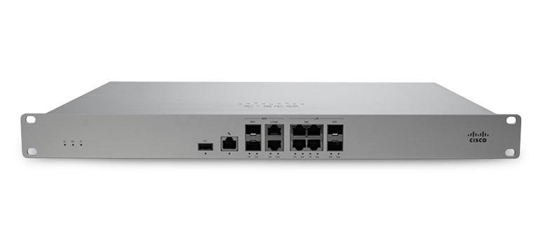 Meraki MX105-HW | SD-WAN security appliance, no integrated LTE, firewall 3 Gbps