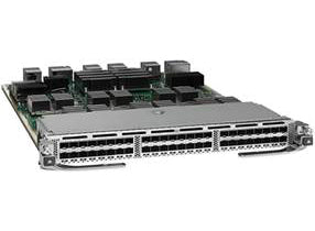 Cisco Catalyst 3850 switch with black and silver 10GbE SFP+ ports