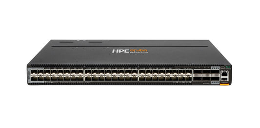 Aruba JL704C HPE 8106 switch with 48x25G ports, black orange design