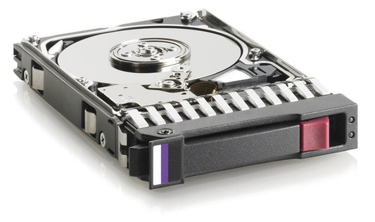 HPE J9F43A 6TB 12G SAS 7.2K 3.5in LFF hard drive with purple label