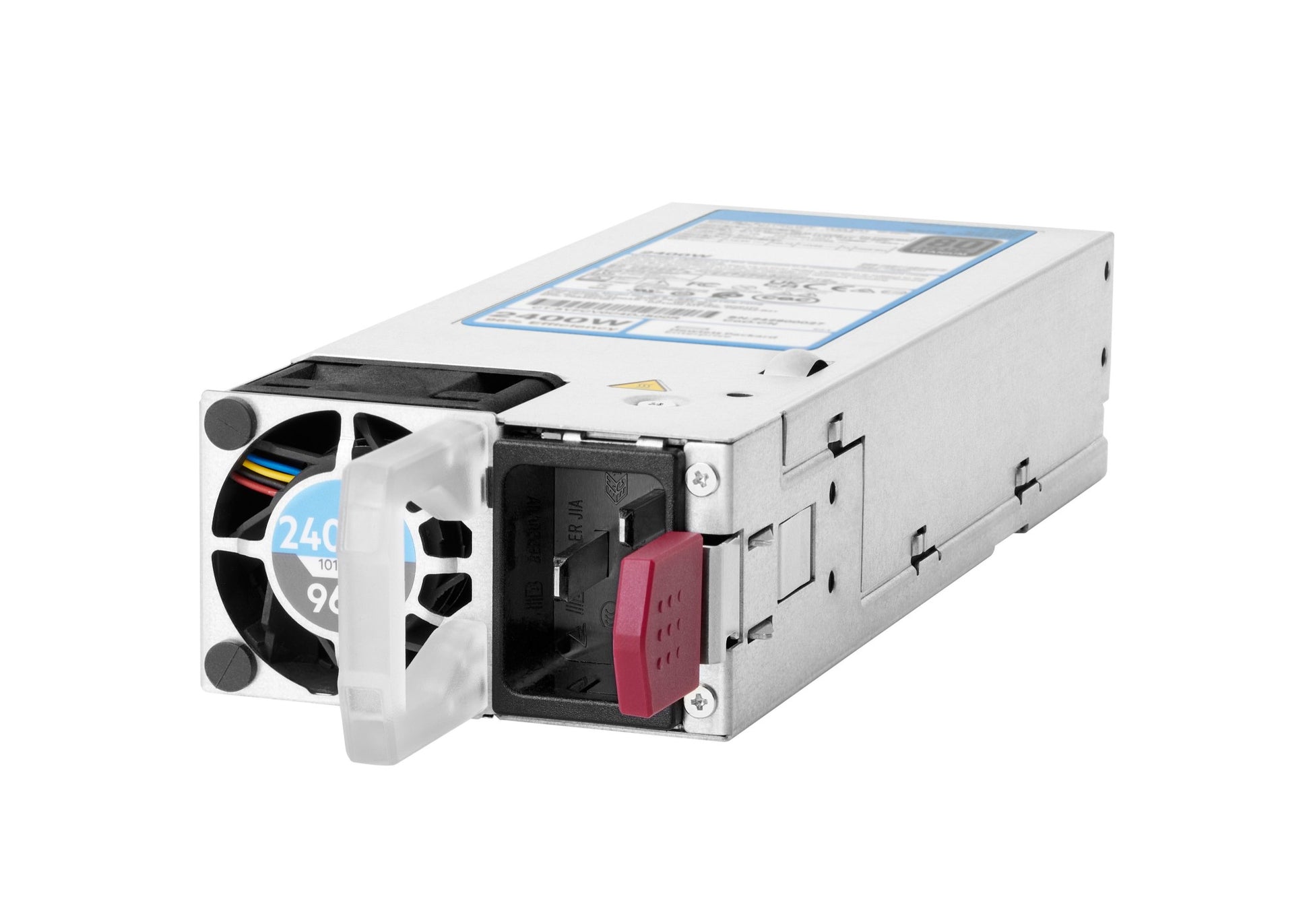 HPE P67252-B21 2400W Titanium silver PSU with black fan and red latch