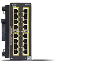 Cisco IEM-3500-16P 16-port Gigabit Ethernet PoE+ Switch