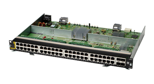 Aruba R0X40C switch with 48x 1GbE PoE ports and 4x SFP56 uplinks