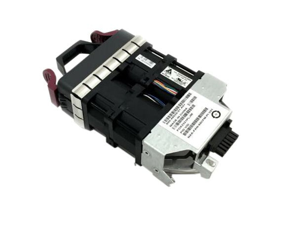 Cisco NXA-FAN-65CFM-PI fan module with black silver design and red wires