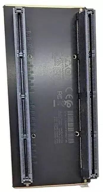 Black rectangular HPE S4A90C 2-way NVLink bridge with metallic pins for H200 NVL 900GB/s connection