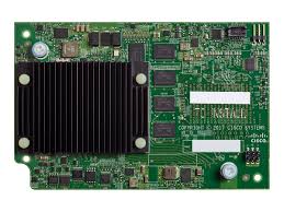 Cisco HX-B-VIC-M84-4P VIC 1480 mLOM CNA green circuit board with heatsink