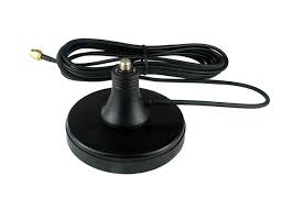 Cisco LTE-AE-MAG-SMA black magnetic base antenna with coiled SMA cable