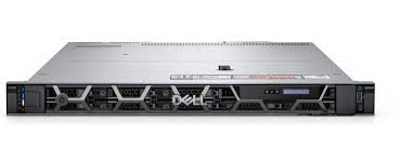 Dell R250 1U rack server with black silver accents and cooling fans