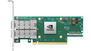 NVIDIA ConnectX-6 VPI adapter card with green circuit board