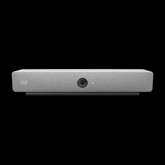 Cisco CS-BAR-NR-L-UK9 | video bar | 12MP 4K camera, auto‑framing, beamforming mics, stereo speakers | 2x HDMI out, 1x HDMI in | GbE | No Radio | standalone unit (no touch controller)