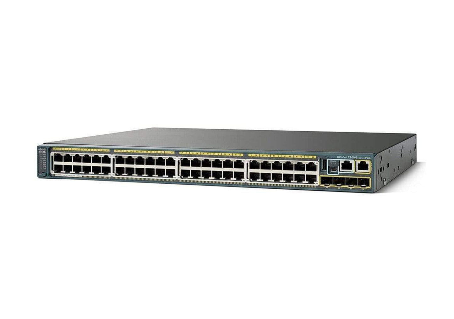 Cisco WS-C2960X-48TD-L 48-port Gigabit switch with 2x 10G SFP+ uplinks