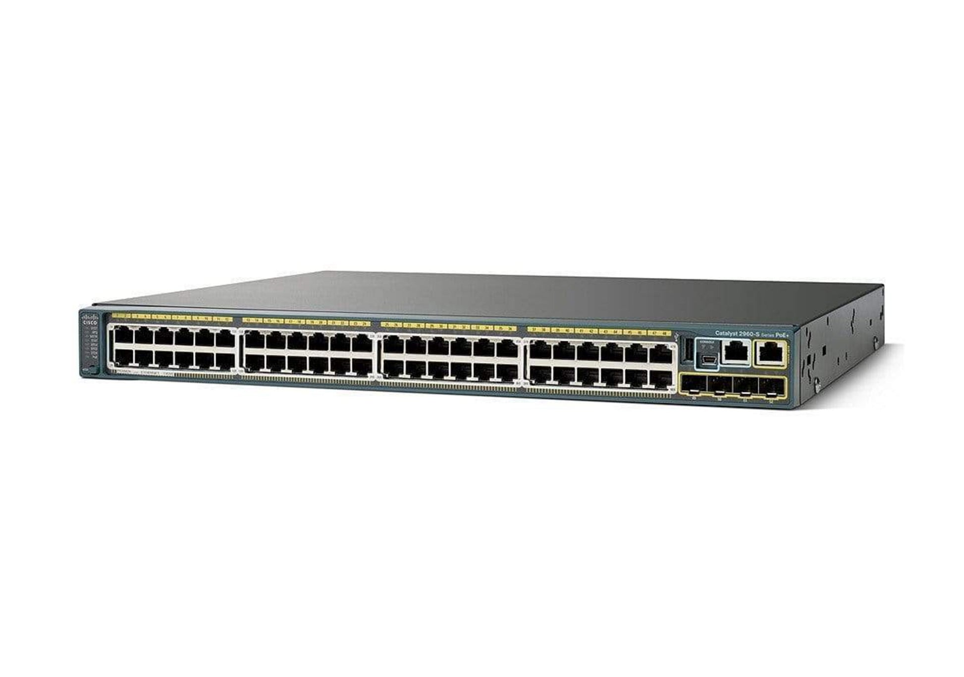 Cisco WS-C2960X-48TD-L 48-port Gigabit switch with 2x 10G SFP+ uplinks