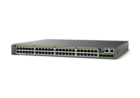 Cisco WS-C2960X-48TD-L 48-port Gigabit switch with 2x 10G SFP+ uplinks