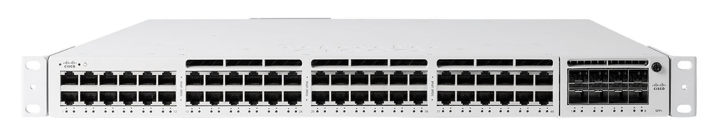 Meraki MS390-48-HW | 48x 1G, No PoE, modular uplinks 4x10G/4x25G or 2x40G, Enterprise cloud license required
