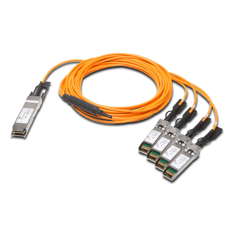 Juniper JNP-QSFP-AOCBO-1M 40G to 4x10G QSFP+ to SFP+ AOC breakout cable 1m