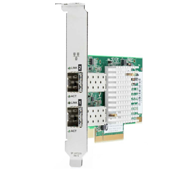 HPE 727055-B21 | 10GbE 2x SFP+ PCIe adapter | Dual-port | SR-IOV | Low-profile