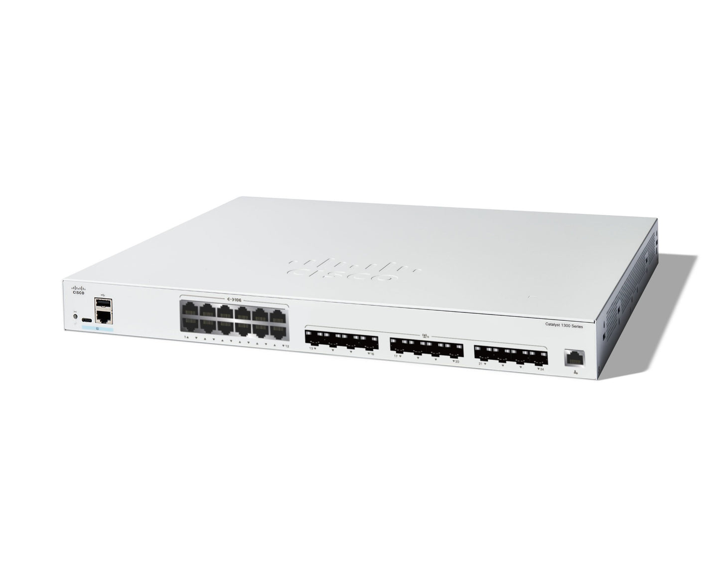 Cisco C1300-24XTS | 12x 10G RJ-45 + 12x 10G SFP+, Non-PoE, flexible 10G uplinks, license-free L2/L3
