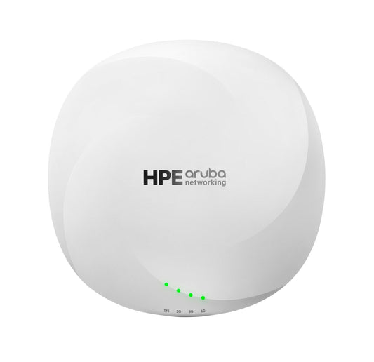 Aruba S3J35A | Wi-Fi 6E tri-radio (2.4/5/6 GHz) 2x2 MIMO, internal antennas, 2.5GbE uplink, PoE+ 802.3at, 5-pack