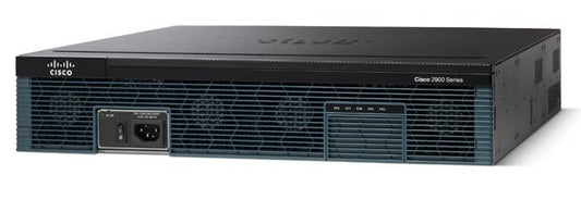 Cisco 2921 VSEC CUBE router with silver accents and cooling vents