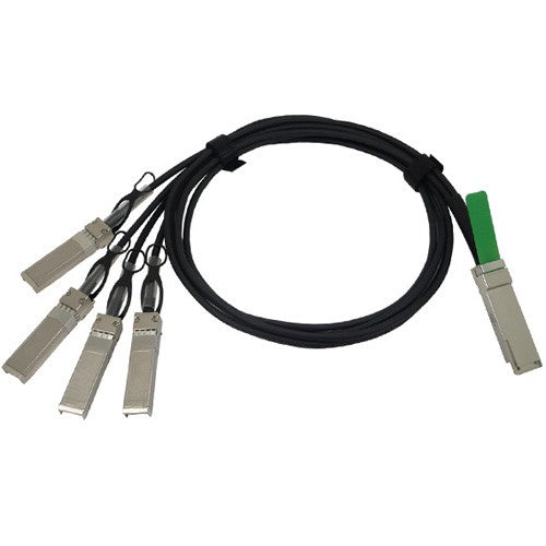 Cisco QSFP-4SFP10G-CU3M | 40G QSFP+ to 4x10G SFP+ DAC | 40GBASE-CR4 to 4x10GBASE-CR | passive copper | 3m reach | QSFP+ to 4x SFP+ breakout