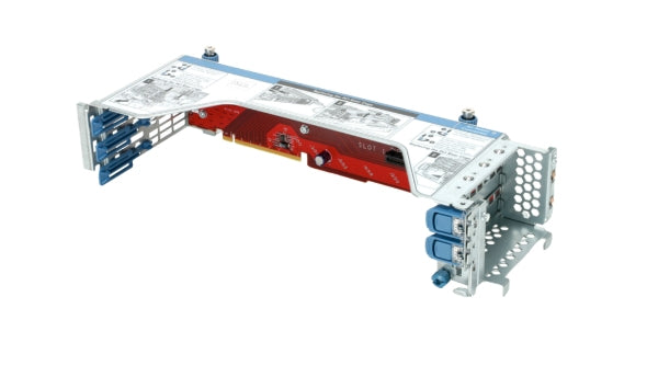 HPE P38639-B21 red silver server PCIe slot expander with blue accents