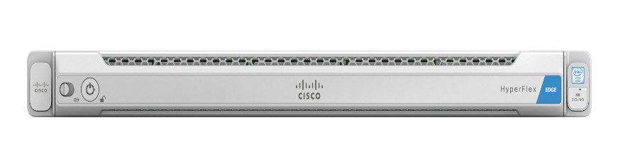 Cisco HXAF-E-220M5SX | 1U dual-socket Xeon Scalable (M5), all-flash 2.5in bays (up to 10), 10/25GbE VIC-ready, VMware vSphere HyperFlex Edge