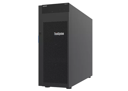 Lenovo ST250-V2 | tower server; 1-socket Intel Xeon E-Series (Gen 2); ECC DDR4; flexible SAS/SATA bays; XClarity management